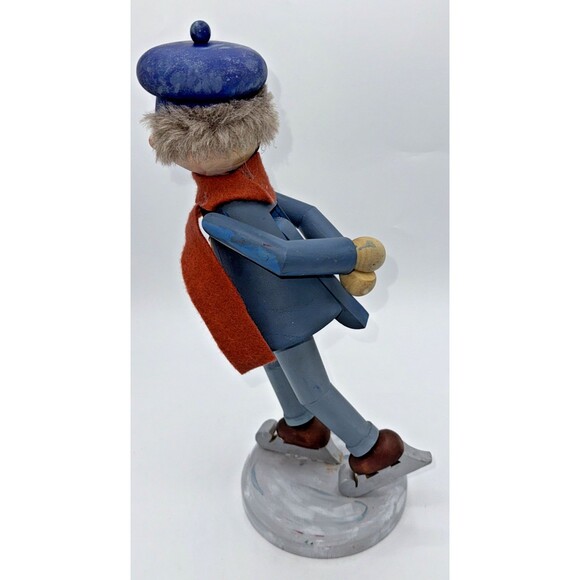 Vintage Heirloom Collection ZIMS Ice Skating Nutcracker (Approx. 14" Tall) 1999 - Picture 13 of 16